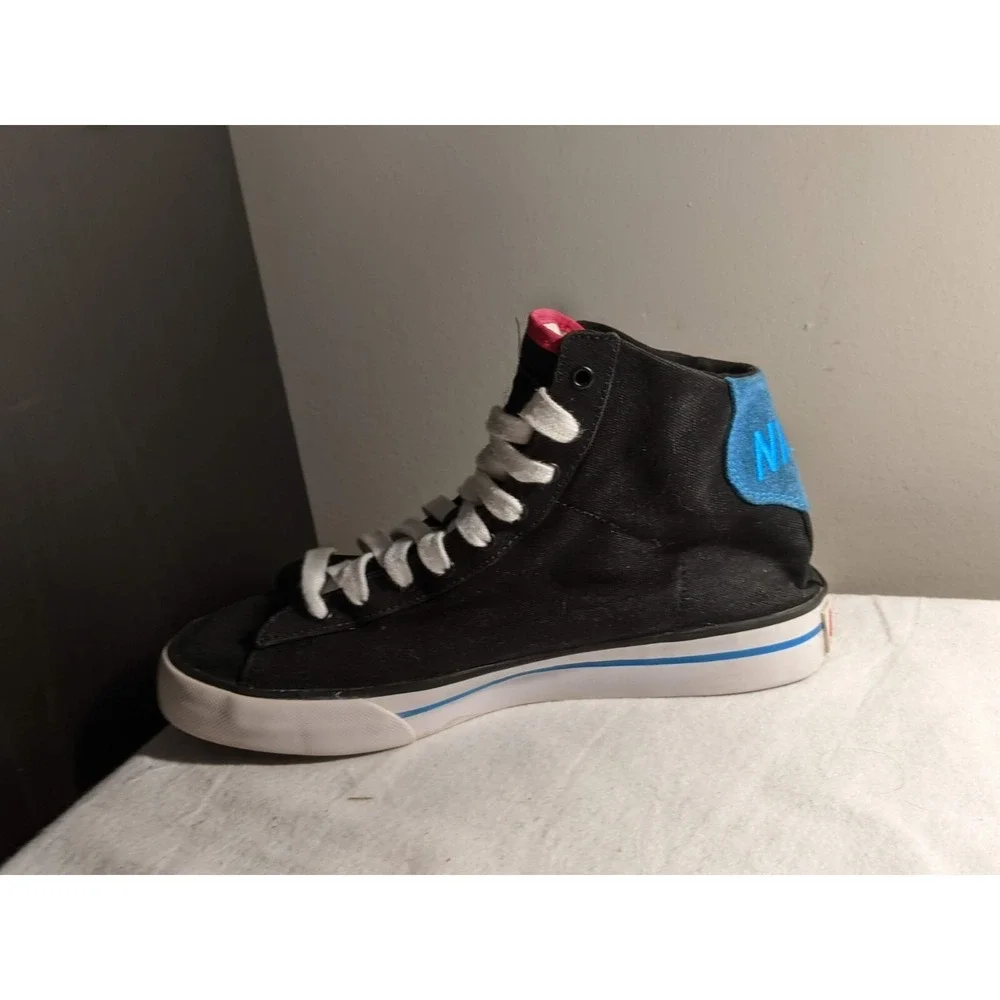 Nike Sweet Classic High Top Sneaker Neon Pink Blue Womens US 8 - Picture 8 of 10